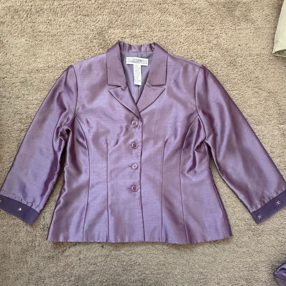 Jessica Howard size 14 Blazer purple lined - Picture 3 of 8